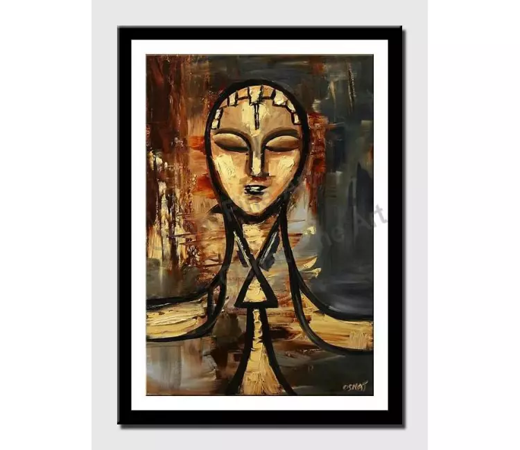 posters on paper - canvas print of abstract face painting