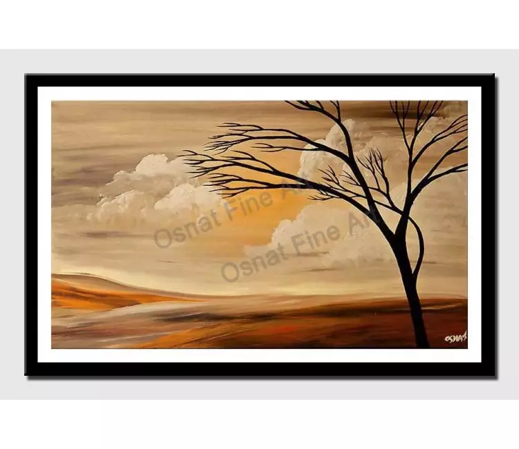 print on paper - canvas print of vanilla sky landscape