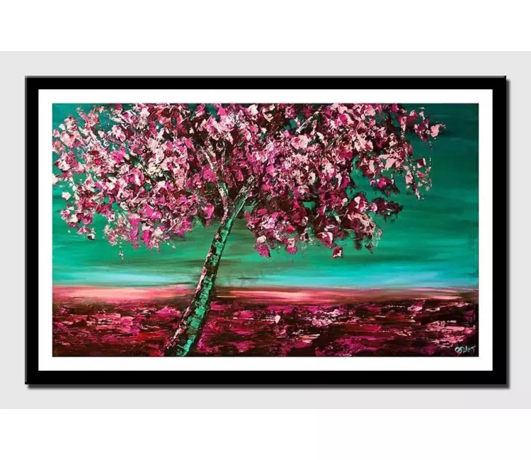 print on paper - canvas print of cherry blossom tree