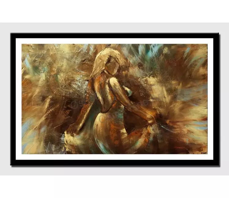 print on paper - canvas print of woman dancing