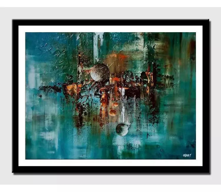 posters on paper - canvas print of modern wall art by osnat tzadok undefined shapes and circles