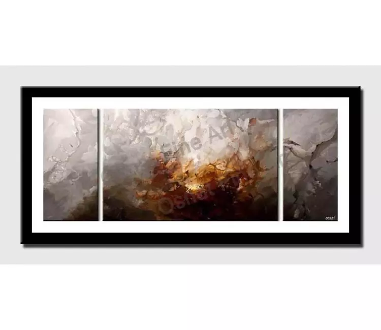 print on paper - canvas print of triptych modern home decor art