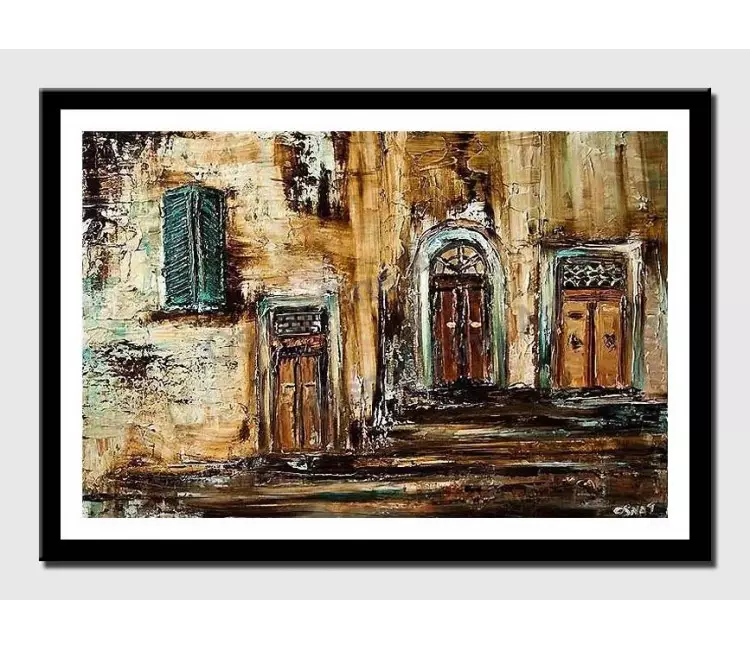 print on paper - canvas print of typical street in jaffa