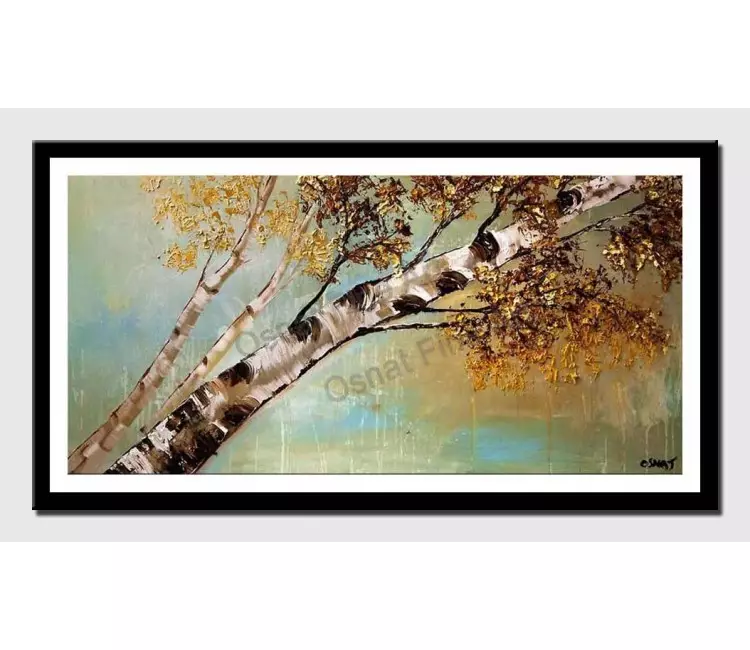 print on paper - canvas print of birch tree reaching to the sky