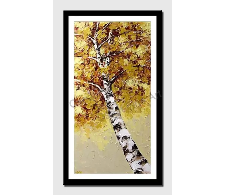 print on paper - canvas print of birch tree blossom
