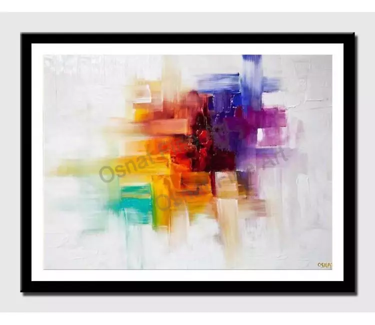 posters on paper - canvas print of colorful contemporary modern wall art by osnat tzadok
