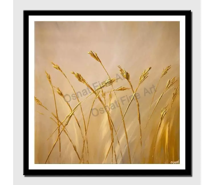 posters on paper - canvas print of gold textured modern wall art by osnat tzadok