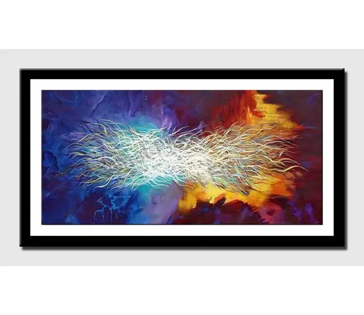 print on paper - canvas print of colorful modern wall art by osnat tzadok