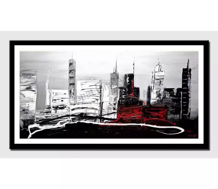 posters on paper - canvas print of original contemporary black white modern wall art by osnat tzadok