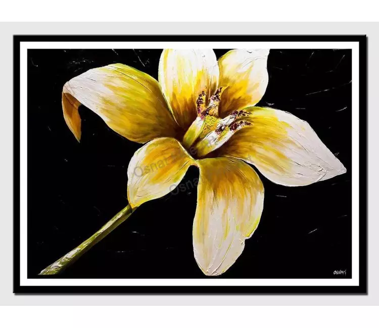 print on paper - canvas print of jasmine flower painting