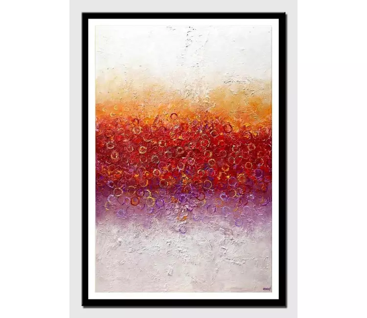 print on paper - canvas print of big modern colorful art by osnat tzadok