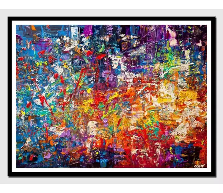 posters on paper - canvas print of modern colorful art by osnat tzadok