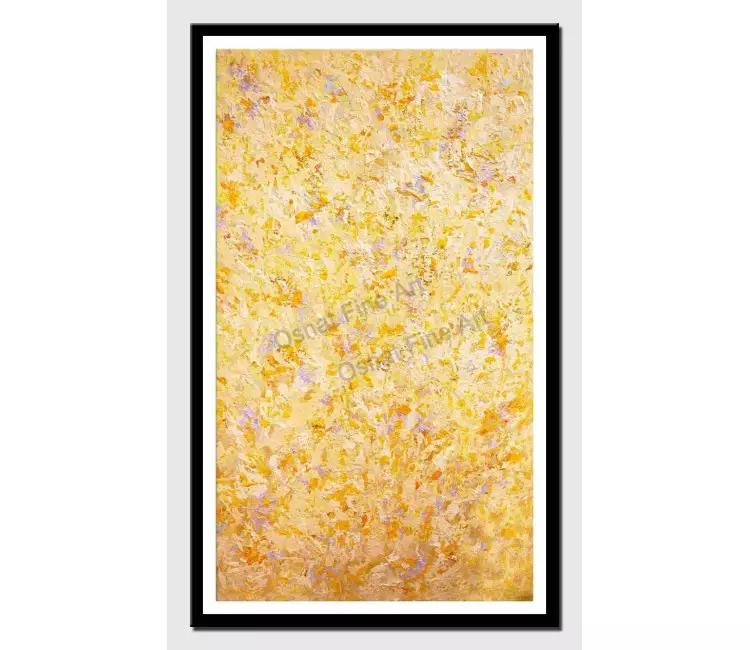 posters on paper - canvas print of yellow textured modern wall art by osnat tzadok