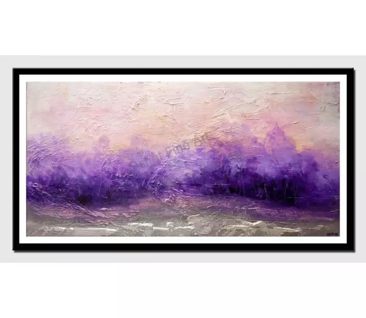 print on paper - canvas print of purple landscape modern wall art by osnat tzadok