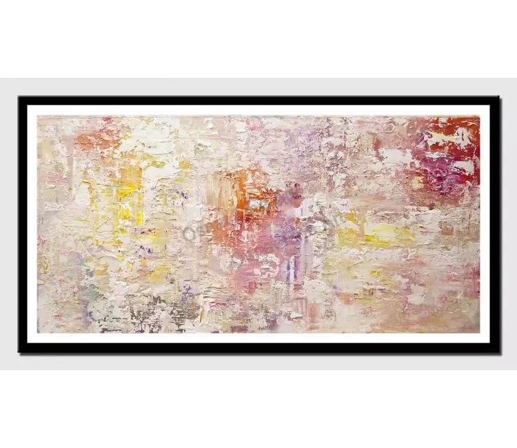 print on paper - canvas print of modern textured white art by osnat tzadok