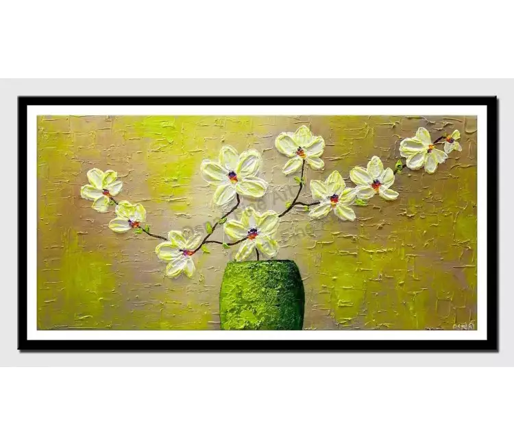 print on paper - canvas print of white orchide painting