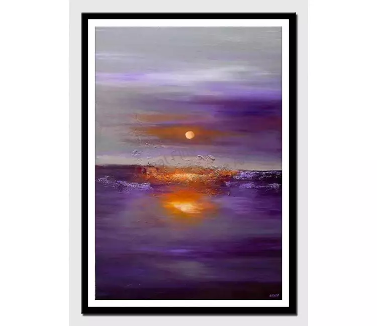 posters on paper - canvas print of modern large purple art by osnat tzadok