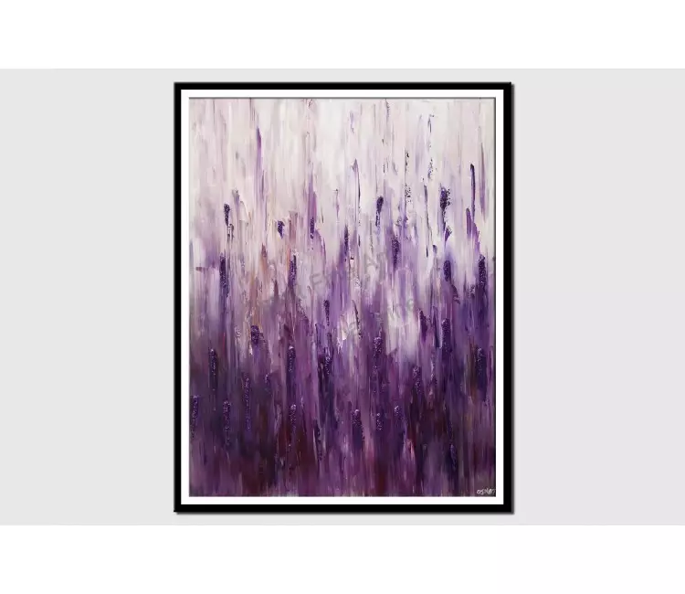 print on paper - canvas print of purple art by osnat tzadok