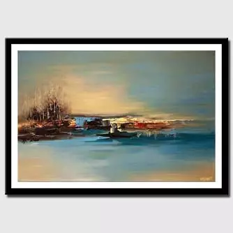 Prints painting - The Island