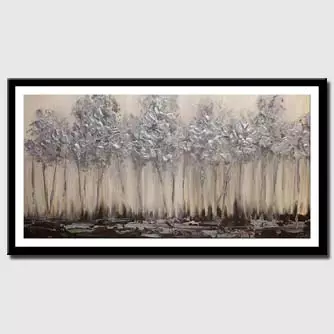 Prints painting - Silver Forest