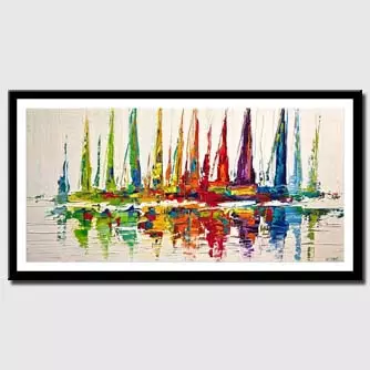 Prints painting - October Sail