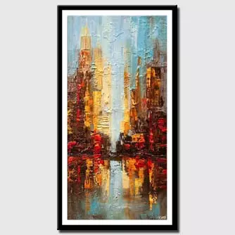 canvas print - City Reflection