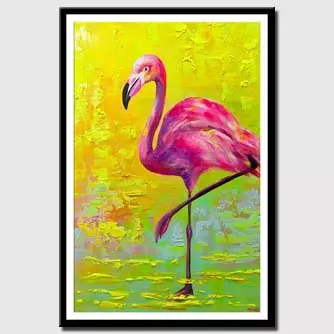 Prints painting - Pink Flamingo
