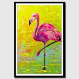 canvas print - Pink Flamingo