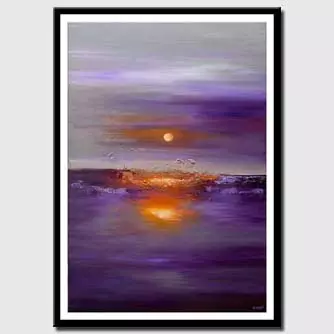 Prints painting - Purple Sunset