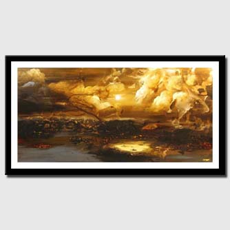 canvas print of genesis abstract landscape painting