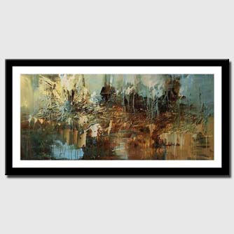 canvas print of large contemporary painting
