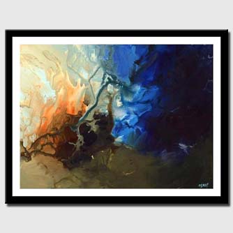 canvas print of blue modern art