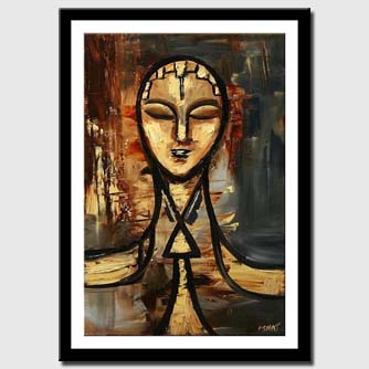 canvas print of abstract face painting