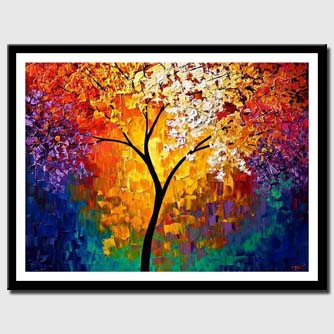 canvas print of abstract tree of life