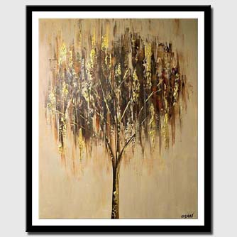 canvas print of willow tree