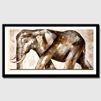 canvas print of elephant painting