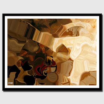 canvas print of brown abstract print on canvas