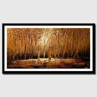 canvas print of forest in autumn time