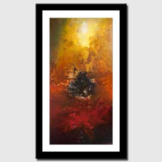 canvas print of huge abstract painting contemporary art