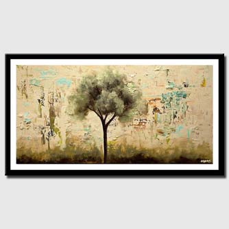 canvas print of blooming tree painting