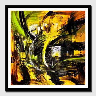 canvas print of colorful comtemporary modern abstract art