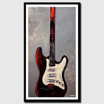 canvas print of guitar painting