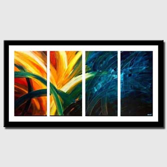 canvas print of colorful abstract art home decor