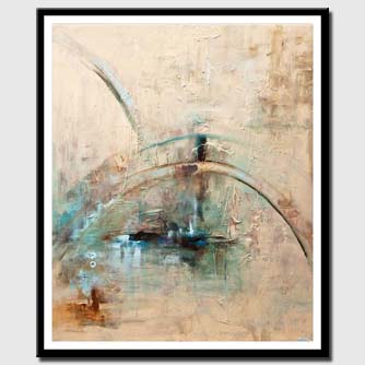 canvas print of big abstract art the dome textured modern abstract painting