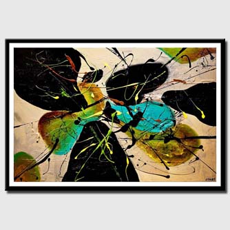 canvas print of modern textured abstract art