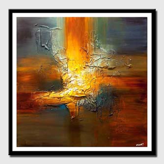 canvas print of modern texture abstract art palette knife painting