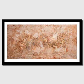 canvas print of copper textured abstract art