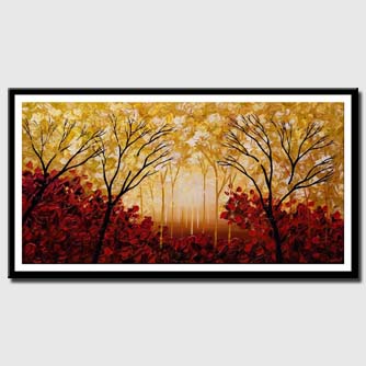 canvas print of abstract forest landscape