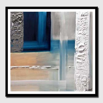 canvas print of modern blue painting