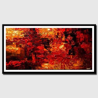 canvas print of red abstract art